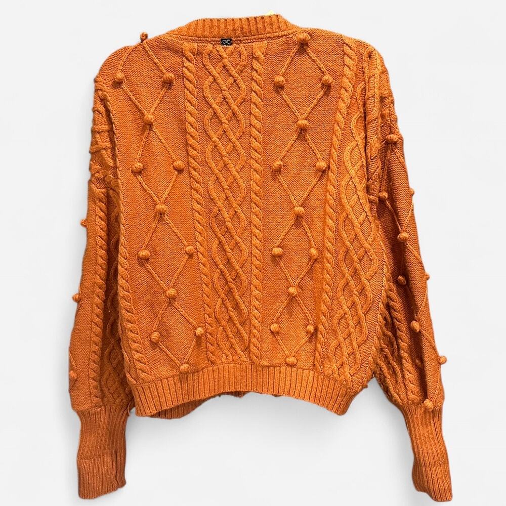For Love & Lemons Florentina Button Down Cardigan in Ginger Small - Picture 3 of 10